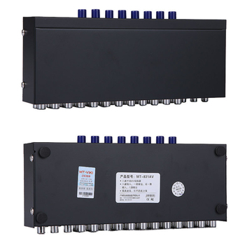 8 In 1 Switcher Distributor Composite Selector Stable Metal AV Switch Box Signal Accessory Splitter Easy Apply Video Audio